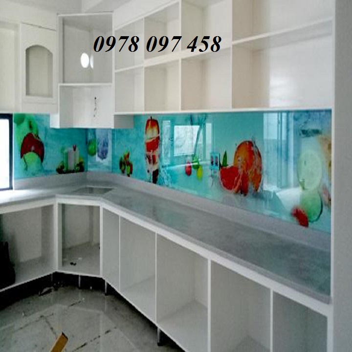 Tranh kính 3D trang trí phòng bếp