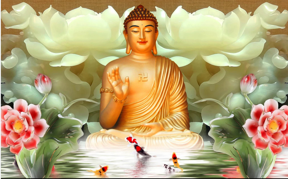 Tranh gạch men 3D - Phật giáo