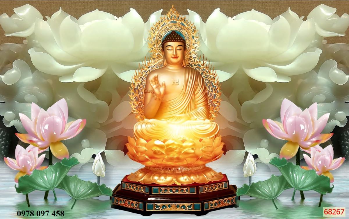 Tranh gạch men - Tranh Đức Phật
