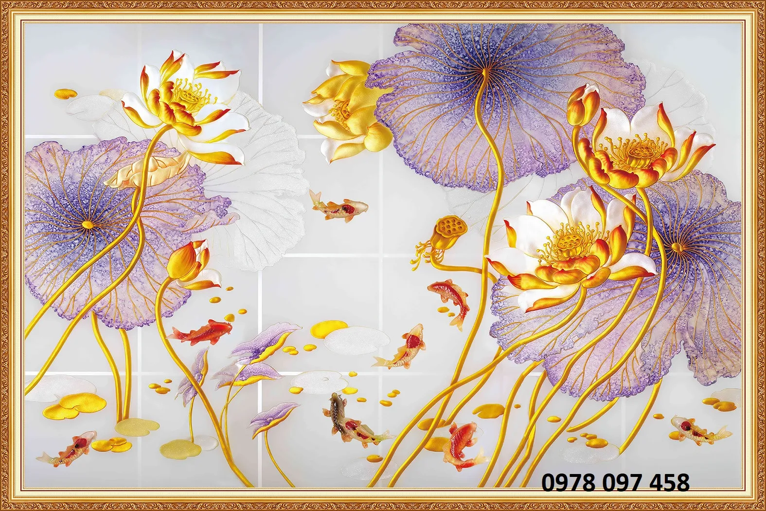 Gạch tranh 3D men sứ ngọc