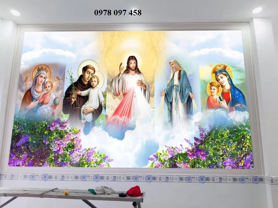 Tranh công giáo - gạch tranh 3D