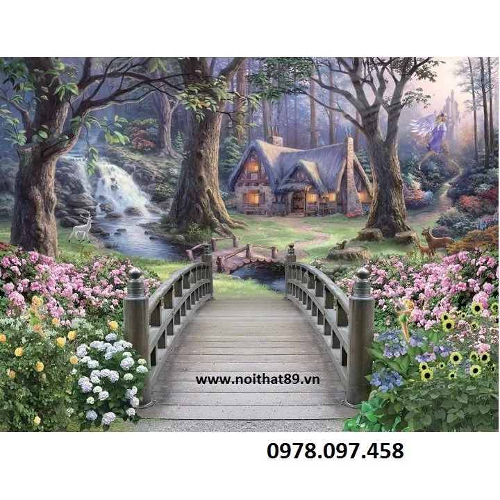Tranh phong cảnh thiên nhiên - gạch tranh dán tường