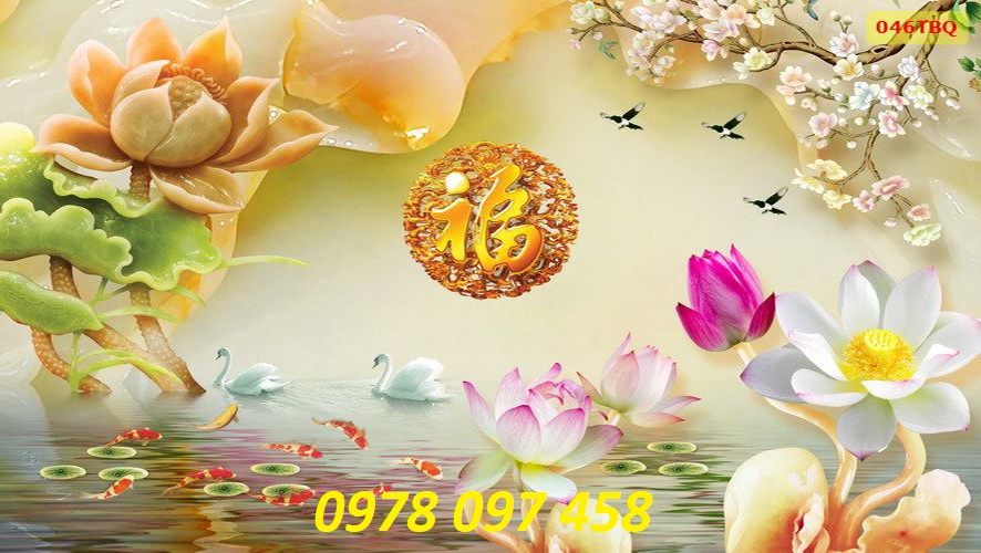 Tranh họa tiết đẹp - gạch tranh 3D