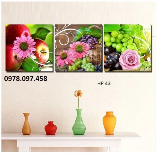 Tranh phòng bếp - gạch tranh 3D
