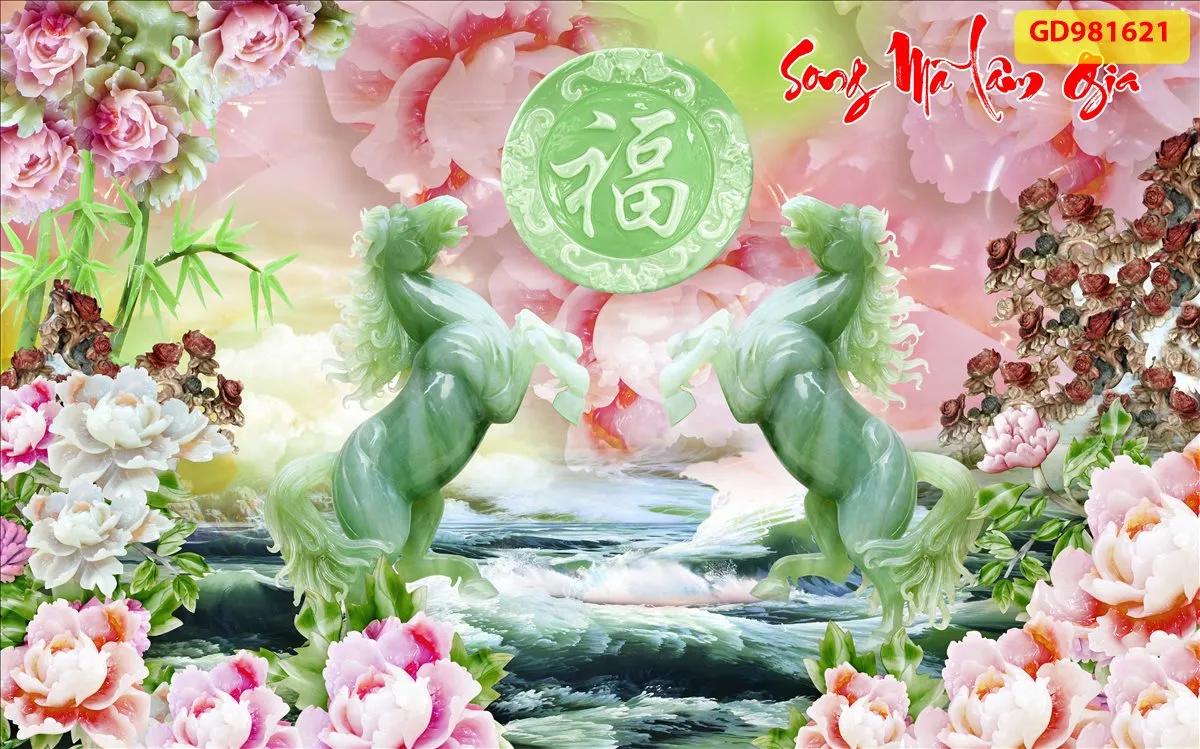 Tranh trang trí tường họa tiết sang trọng