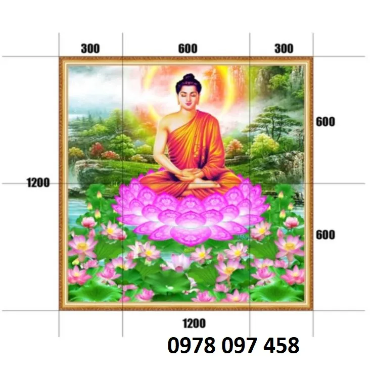 Bức tranh Phật giáo 5D