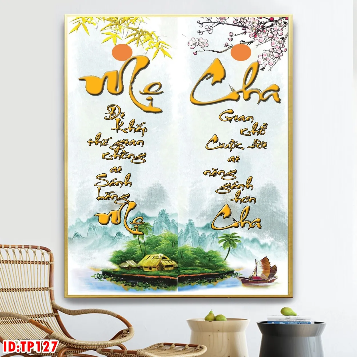 Bức họa tư pháp - chất liệu tranh gạch men